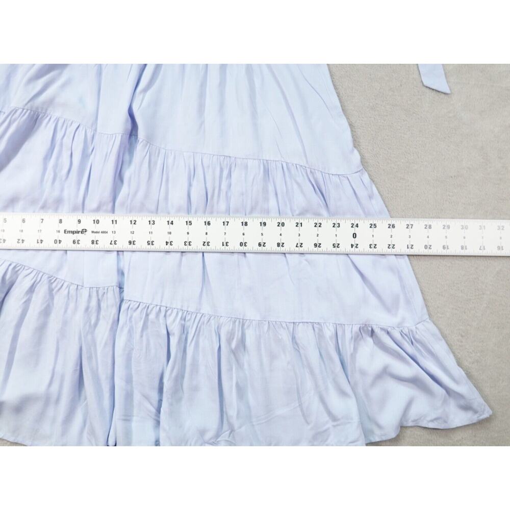 Fashion Womens Light Blue One Shoulder Tie Sundress Size M - Picture 6 of 11
